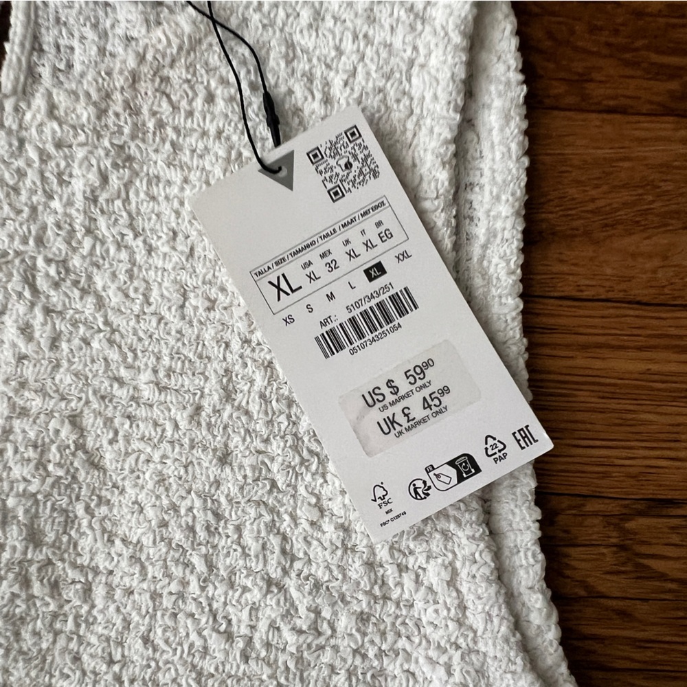 ZARA crepe bubble minimal dress - Picture 4 of 9